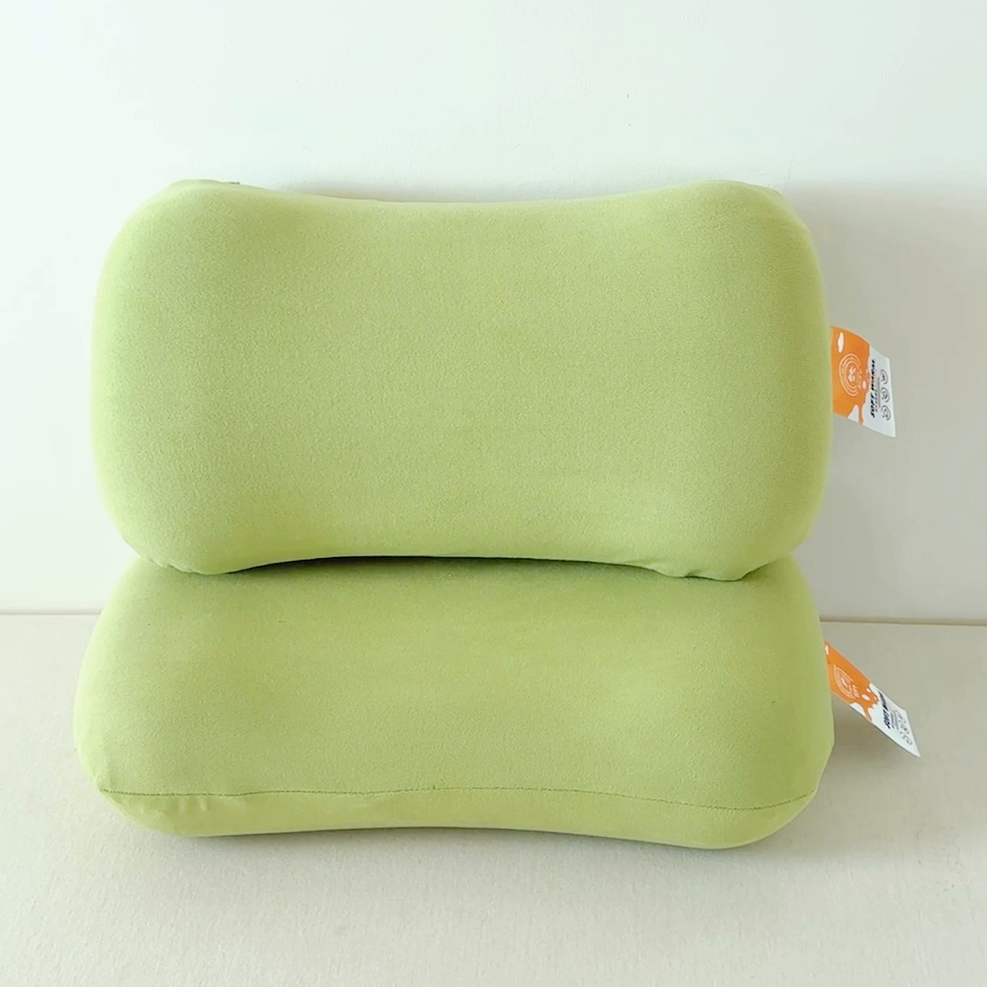 91家纺网 家纺一手货源 找家纺 麦肯锡 2025新款护颈记忆枕枕头枕芯-产品图 抹茶绿