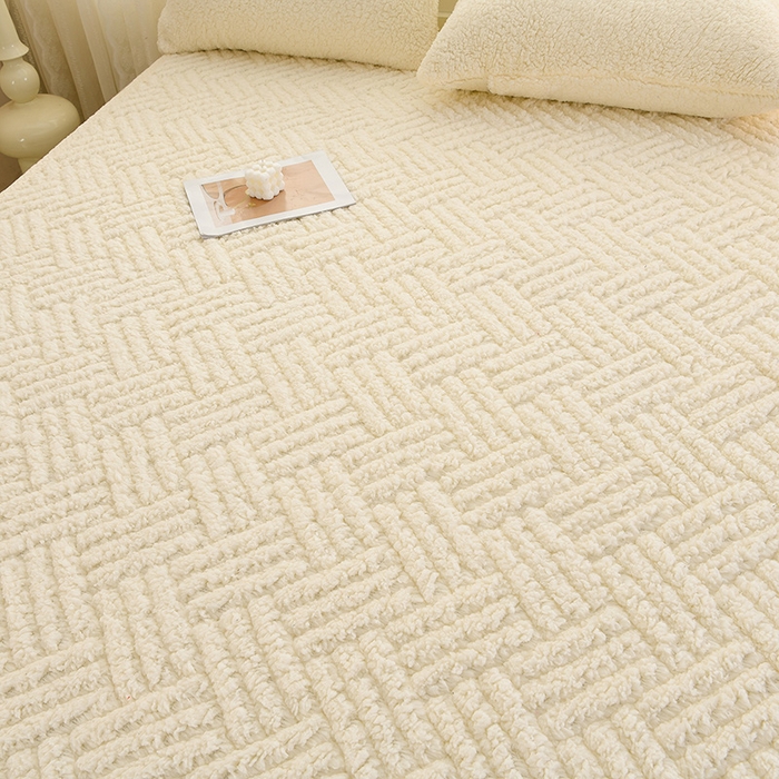 91家纺网 家纺一手货源 找家纺 （总）圣靓家纺 2025新款羊羔绒床垫床护垫-学生床