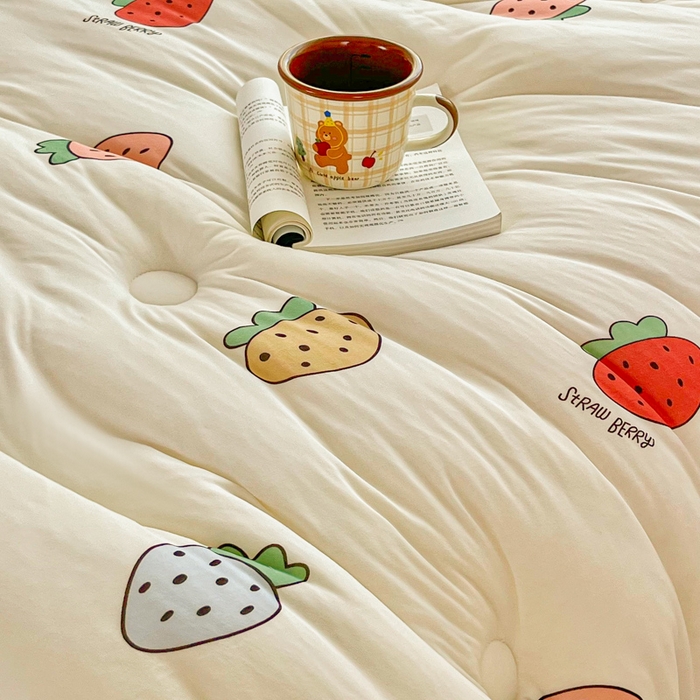 91家纺网 家纺一手货源 找家纺 （总）小叮当家纺仓储工厂店 2025新款母婴级宝宝被子豆豆绒牛奶针织棉被子儿童被子豆豆被大豆被春秋被秋冬被