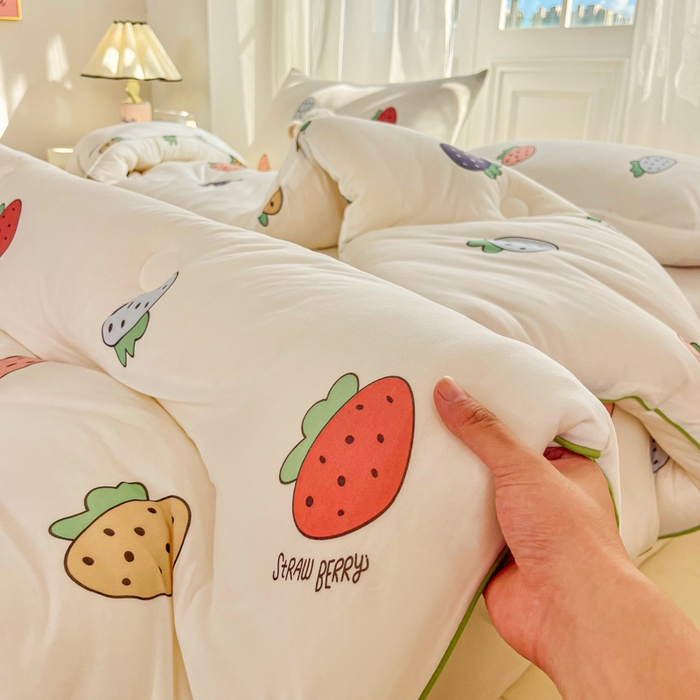 91家纺网 家纺一手货源 找家纺 （总）小叮当家纺仓储工厂店 2025新款母婴级宝宝被子豆豆绒牛奶针织棉被子儿童被子豆豆被大豆被春秋被秋冬被