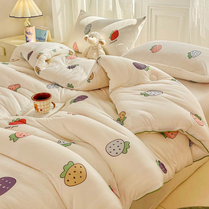 91家纺网 家纺一手货源 找家纺 （总）小叮当家纺仓储工厂店 2025新款母婴级宝宝被子豆豆绒牛奶针织棉被子儿童被子豆豆被大豆被春秋被秋冬被