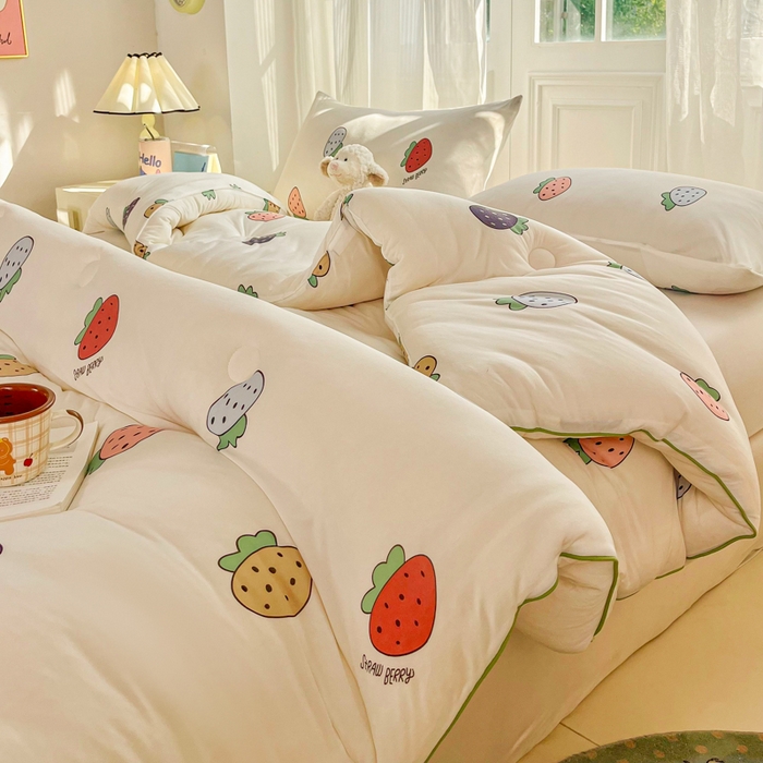 91家纺网 家纺一手货源 找家纺 （总）小叮当家纺仓储工厂店 2025新款母婴级宝宝被子豆豆绒牛奶针织棉被子儿童被子豆豆被大豆被春秋被秋冬被