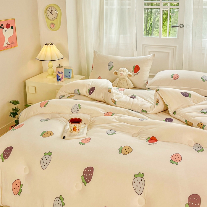 91家纺网 家纺一手货源 找家纺 （总）小叮当家纺仓储工厂店 2025新款母婴级宝宝被子豆豆绒牛奶针织棉被子儿童被子豆豆被大豆被春秋被秋冬被