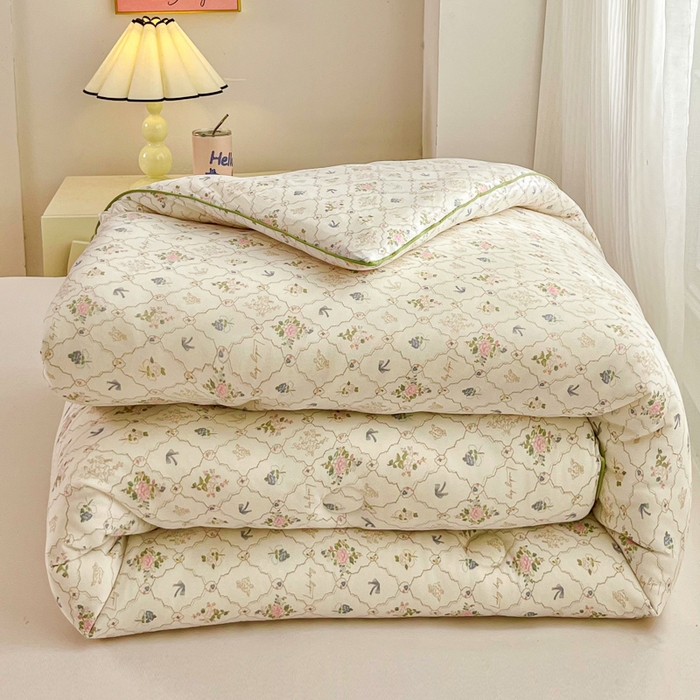 91家纺网 家纺一手货源 找家纺 小叮当家纺仓储工厂店 2025新款母婴级宝宝被子豆豆绒牛奶针织棉被子儿童被子豆豆被大豆被春秋被秋冬被 芳华