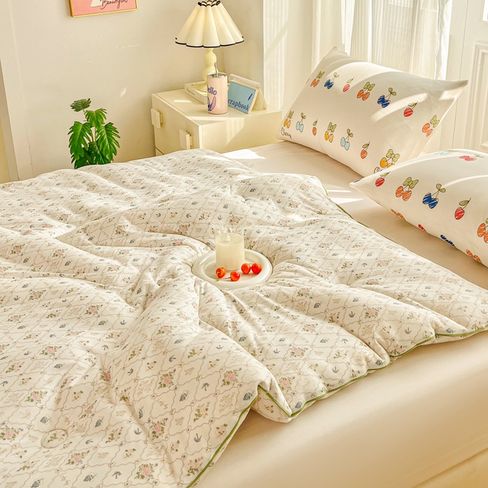 91家纺网 家纺一手货源 找家纺 小叮当家纺仓储工厂店 2025新款母婴级宝宝被子豆豆绒牛奶针织棉被子儿童被子豆豆被大豆被春秋被秋冬被 芳华