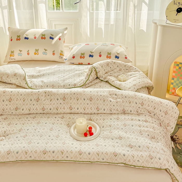 91家纺网 家纺一手货源 找家纺 小叮当家纺仓储工厂店 2025新款母婴级宝宝被子豆豆绒牛奶针织棉被子儿童被子豆豆被大豆被春秋被秋冬被 芳华