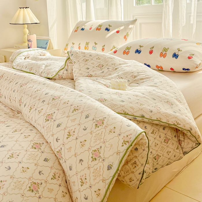 91家纺网 家纺一手货源 找家纺 小叮当家纺仓储工厂店 2025新款母婴级宝宝被子豆豆绒牛奶针织棉被子儿童被子豆豆被大豆被春秋被秋冬被 芳华