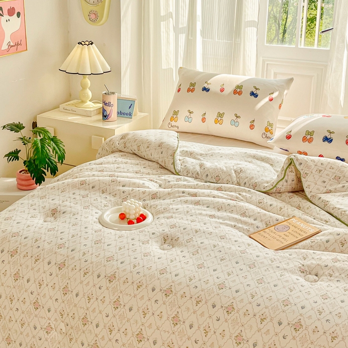 91家纺网 家纺一手货源 找家纺 小叮当家纺仓储工厂店 2025新款母婴级宝宝被子豆豆绒牛奶针织棉被子儿童被子豆豆被大豆被春秋被秋冬被 芳华