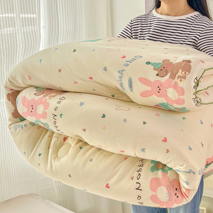 91家纺网 家纺一手货源 找家纺 小叮当家纺仓储工厂店 2025新款母婴级宝宝被子豆豆绒牛奶针织棉被子儿童被子豆豆被大豆被春秋被秋冬被 好伙伴