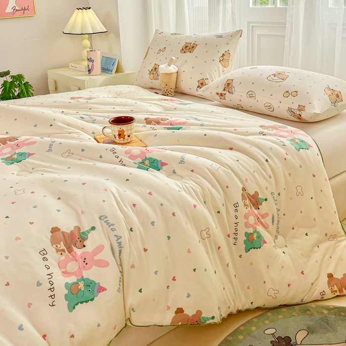 91家纺网 家纺一手货源 找家纺 小叮当家纺仓储工厂店 2025新款母婴级宝宝被子豆豆绒牛奶针织棉被子儿童被子豆豆被大豆被春秋被秋冬被 好伙伴