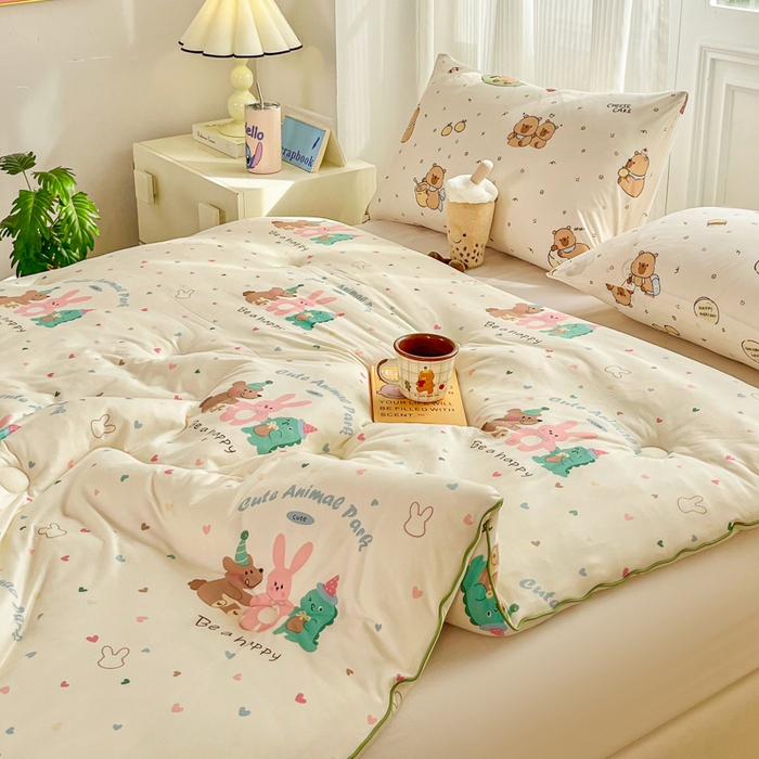 91家纺网 家纺一手货源 找家纺 小叮当家纺仓储工厂店 2025新款母婴级宝宝被子豆豆绒牛奶针织棉被子儿童被子豆豆被大豆被春秋被秋冬被 好伙伴