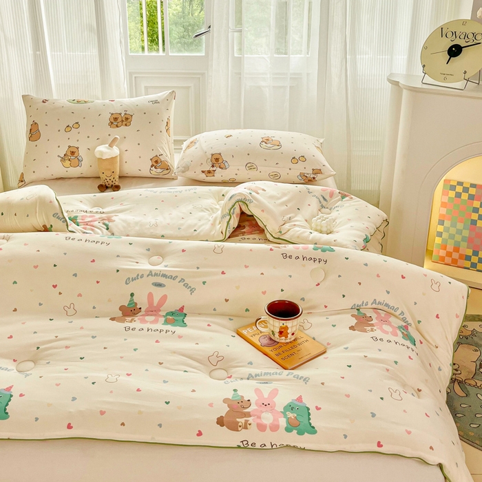 91家纺网 家纺一手货源 找家纺 小叮当家纺仓储工厂店 2025新款母婴级宝宝被子豆豆绒牛奶针织棉被子儿童被子豆豆被大豆被春秋被秋冬被 好伙伴