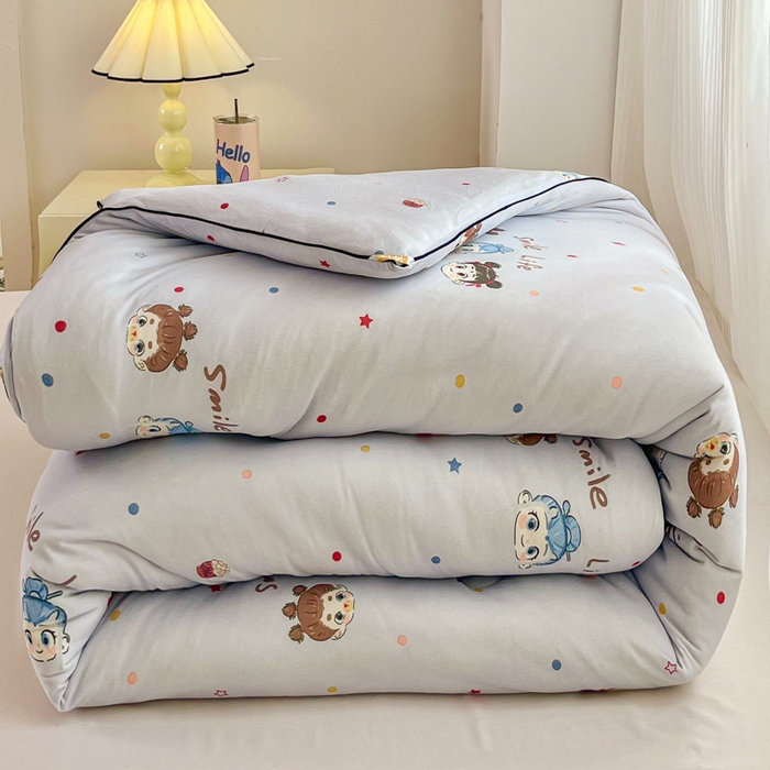 91家纺网 家纺一手货源 找家纺 小叮当家纺仓储工厂店 2025新款母婴级宝宝被子豆豆绒牛奶针织棉被子儿童被子豆豆被大豆被春秋被秋冬被 哪吒