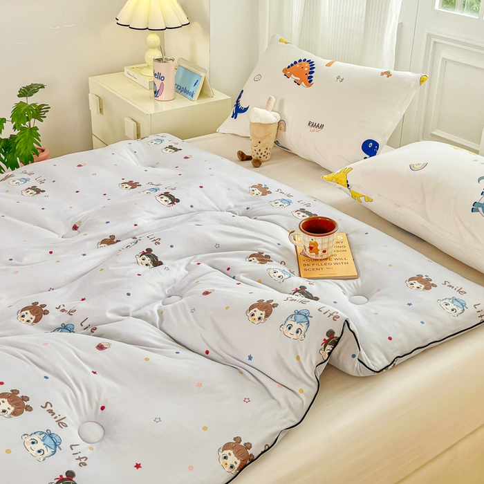 91家纺网 家纺一手货源 找家纺 小叮当家纺仓储工厂店 2025新款母婴级宝宝被子豆豆绒牛奶针织棉被子儿童被子豆豆被大豆被春秋被秋冬被 哪吒