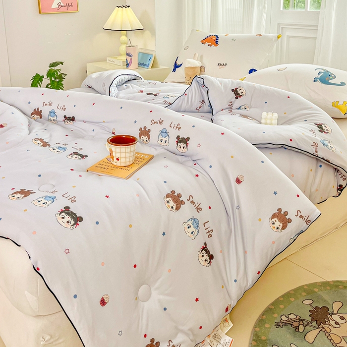 91家纺网 家纺一手货源 找家纺 小叮当家纺仓储工厂店 2025新款母婴级宝宝被子豆豆绒牛奶针织棉被子儿童被子豆豆被大豆被春秋被秋冬被 哪吒