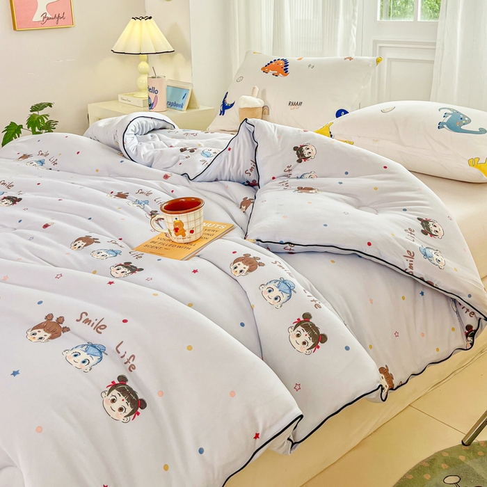 91家纺网 家纺一手货源 找家纺 小叮当家纺仓储工厂店 2025新款母婴级宝宝被子豆豆绒牛奶针织棉被子儿童被子豆豆被大豆被春秋被秋冬被 哪吒