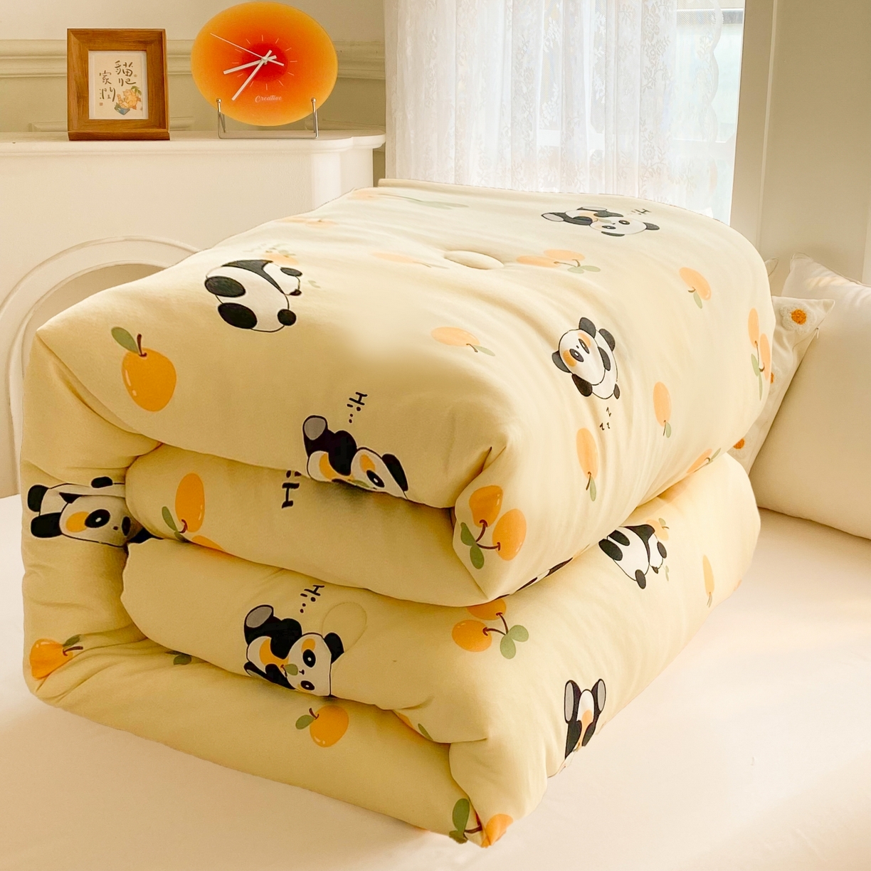 91家纺网 家纺一手货源 找家纺 小叮当家纺仓储工厂店 2025新款母婴级宝宝被子豆豆绒牛奶针织棉被子儿童被子豆豆被大豆被春秋被秋冬被 熊猫乐园