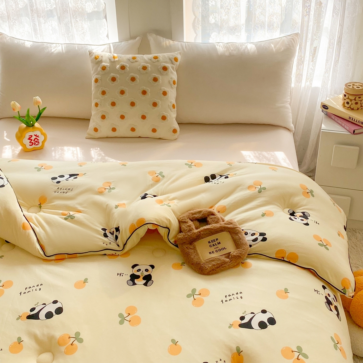 91家纺网 家纺一手货源 找家纺 小叮当家纺仓储工厂店 2025新款母婴级宝宝被子豆豆绒牛奶针织棉被子儿童被子豆豆被大豆被春秋被秋冬被 熊猫乐园