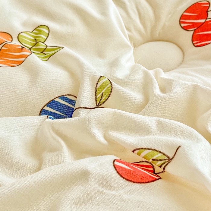 91家纺网 家纺一手货源 找家纺 小叮当家纺仓储工厂店 2025新款母婴级宝宝被子豆豆绒牛奶针织棉被子儿童被子豆豆被大豆被春秋被秋冬被 樱桃画