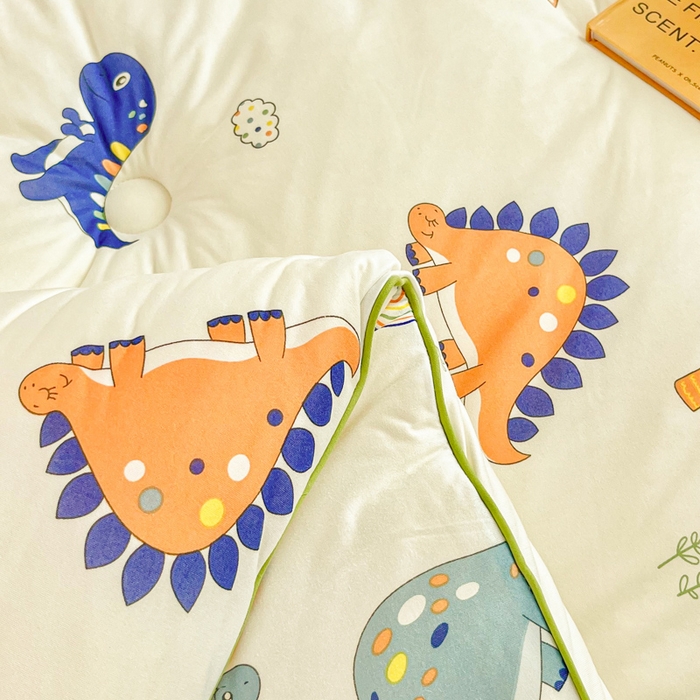 91家纺网 家纺一手货源 找家纺 小叮当家纺仓储工厂店 2025新款母婴级宝宝被子豆豆绒牛奶针织棉被子儿童被子豆豆被大豆被春秋被秋冬被 侏罗纪