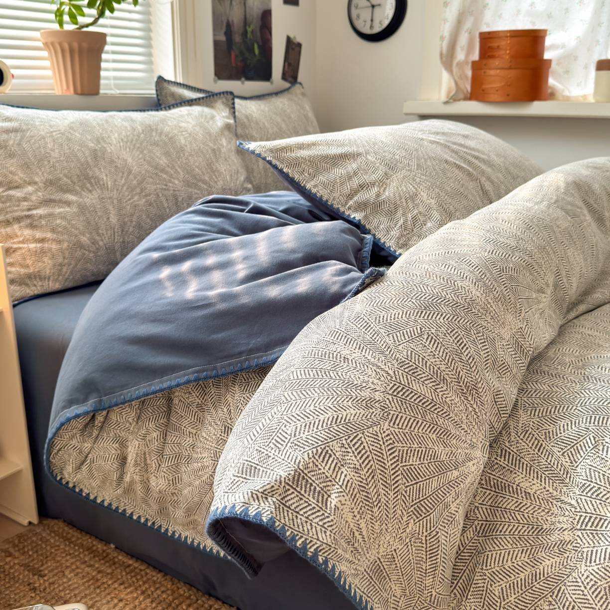 91家纺网 家纺一手货源 找家纺 （总）小叮当家纺仓储工厂店 (买家秀 爆款花型 不断货)2025秋冬新款全棉纯棉加厚磨毛贝壳边工艺款四件套