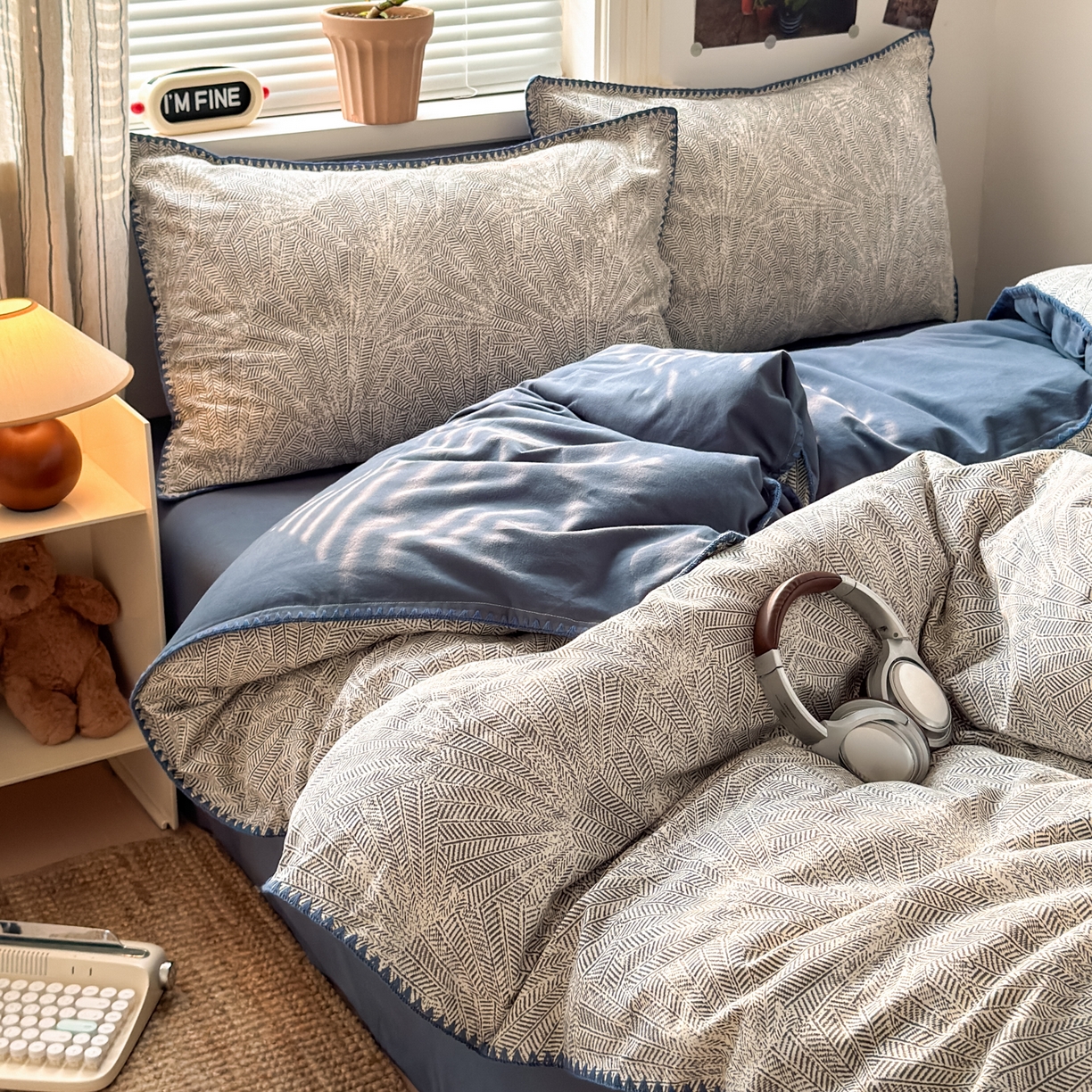 91家纺网 家纺一手货源 找家纺 （总）小叮当家纺仓储工厂店 (买家秀 爆款花型 不断货)2025秋冬新款全棉纯棉加厚磨毛贝壳边工艺款四件套