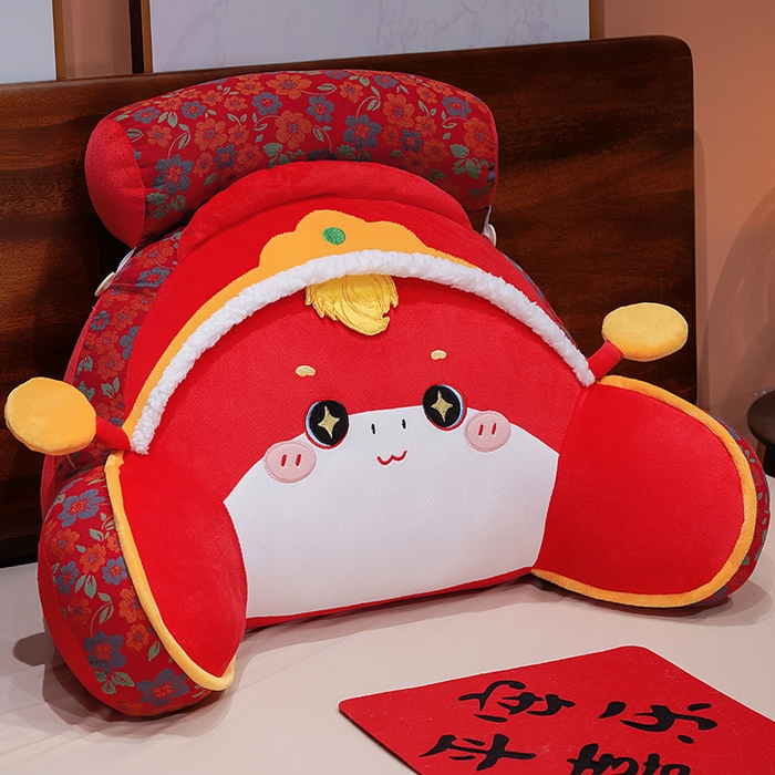 91家纺网 家纺一手货源 找家纺 （总）仟亿莱 2025新款醒狮小马驹三层纱拥抱式腰靠