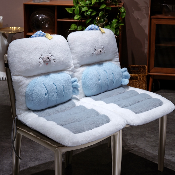 91家纺网 家纺一手货源 找家纺 （总）仟亿莱 2025新款萌萌海豹护腰连体坐垫