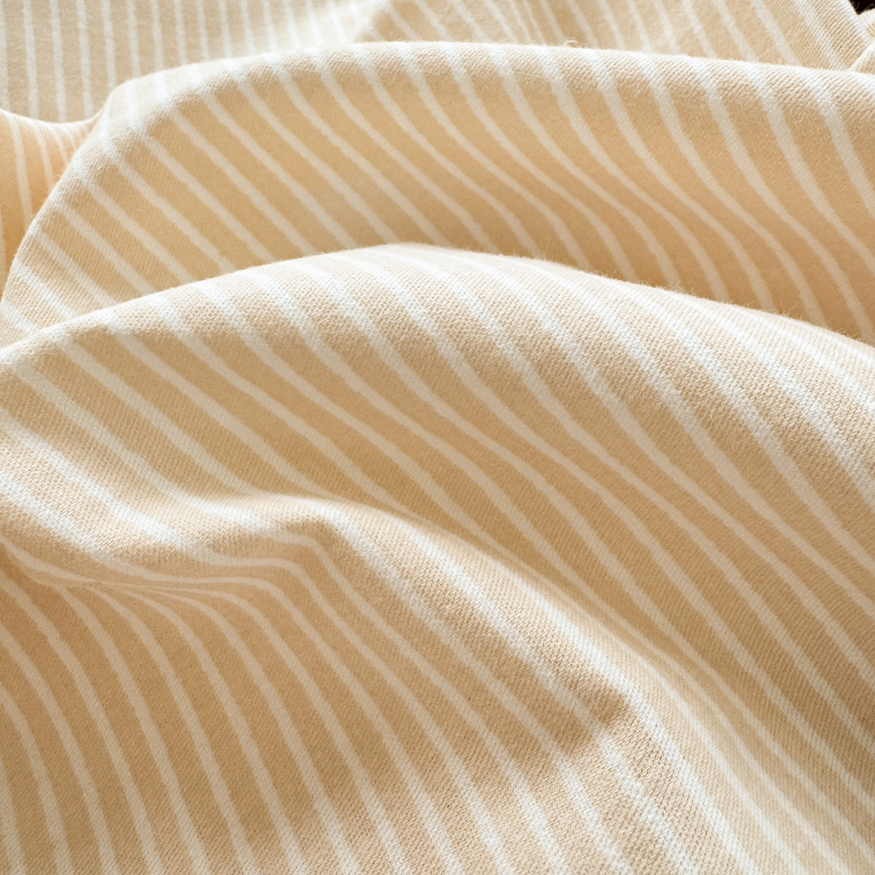 91家纺网 家纺一手货源 找家纺 小叮当家纺仓储工厂店 (买家秀 爆款花型 不断货)2025秋冬新款全棉纯棉加厚磨毛贝壳边工艺款四件套 森系米