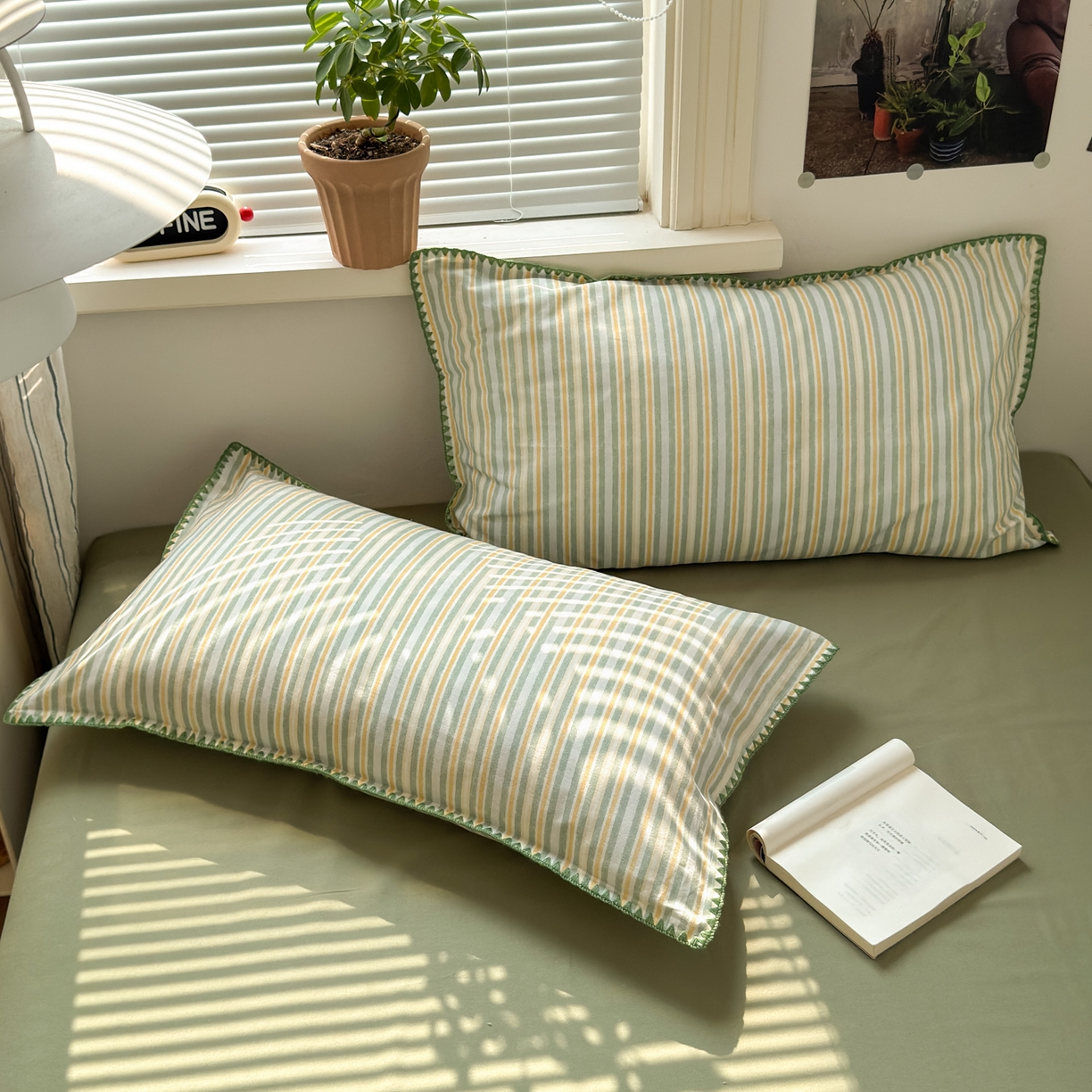 91家纺网 家纺一手货源 找家纺 小叮当家纺仓储工厂店 (买家秀 爆款花型 不断货)2025秋冬新款全棉纯棉加厚磨毛贝壳边工艺款四件套 光年