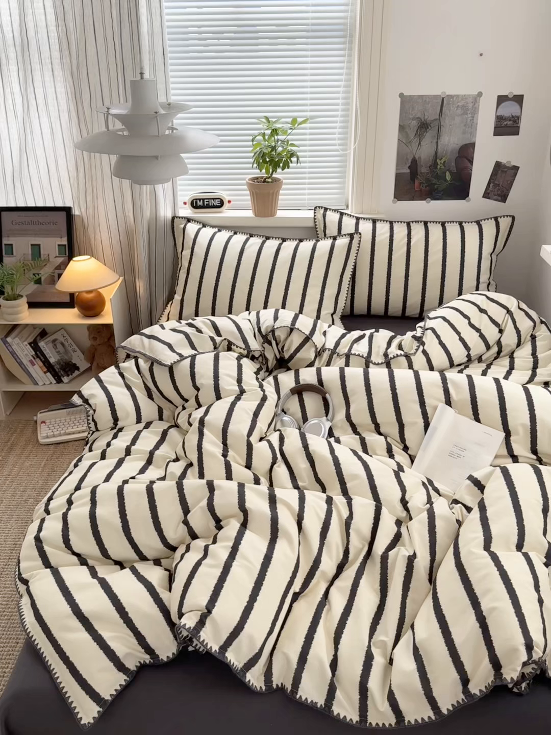 91家纺网 家纺一手货源 找家纺 小叮当家纺仓储工厂店 (买家秀 爆款花型 不断货)2025秋冬新款全棉纯棉加厚磨毛贝壳边工艺款四件套 几米