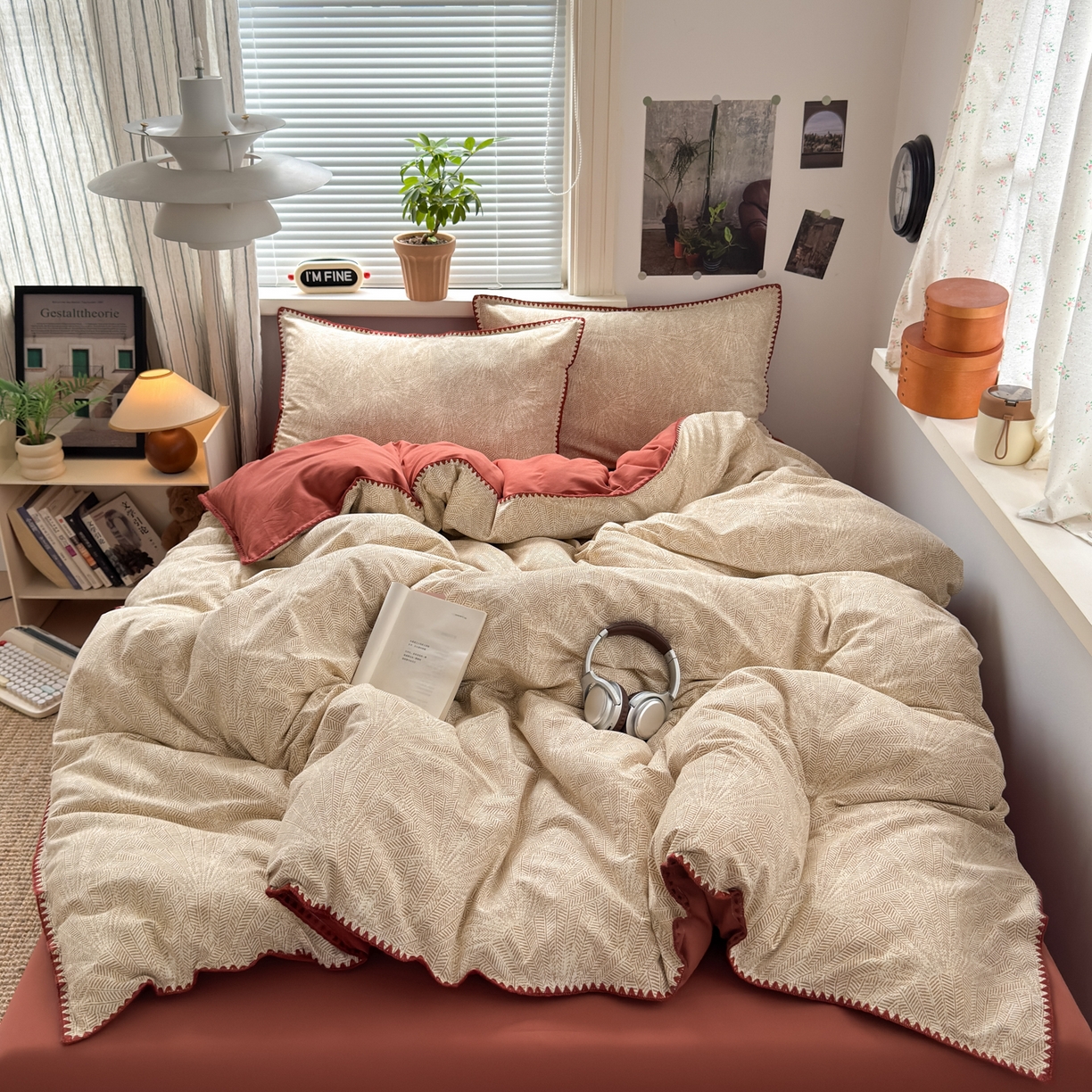 91家纺网 家纺一手货源 找家纺 小叮当家纺仓储工厂店 (买家秀 爆款花型 不断货)2025秋冬新款全棉纯棉加厚磨毛贝壳边工艺款四件套 南音咖