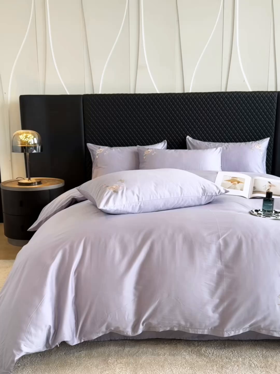 91家纺网 家纺一手货源 找家纺 （总）女子家纺 2025新款长绒棉全棉纯棉新疆全棉刺绣四件套-庄园