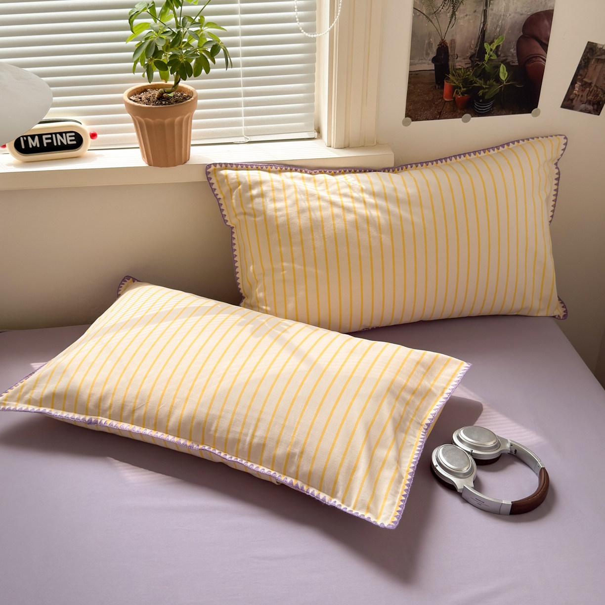 91家纺网 家纺一手货源 找家纺 小叮当家纺仓储工厂店 (买家秀 爆款花型 不断货)2025秋冬新款全棉纯棉加厚磨毛贝壳边工艺款四件套 星辰黄