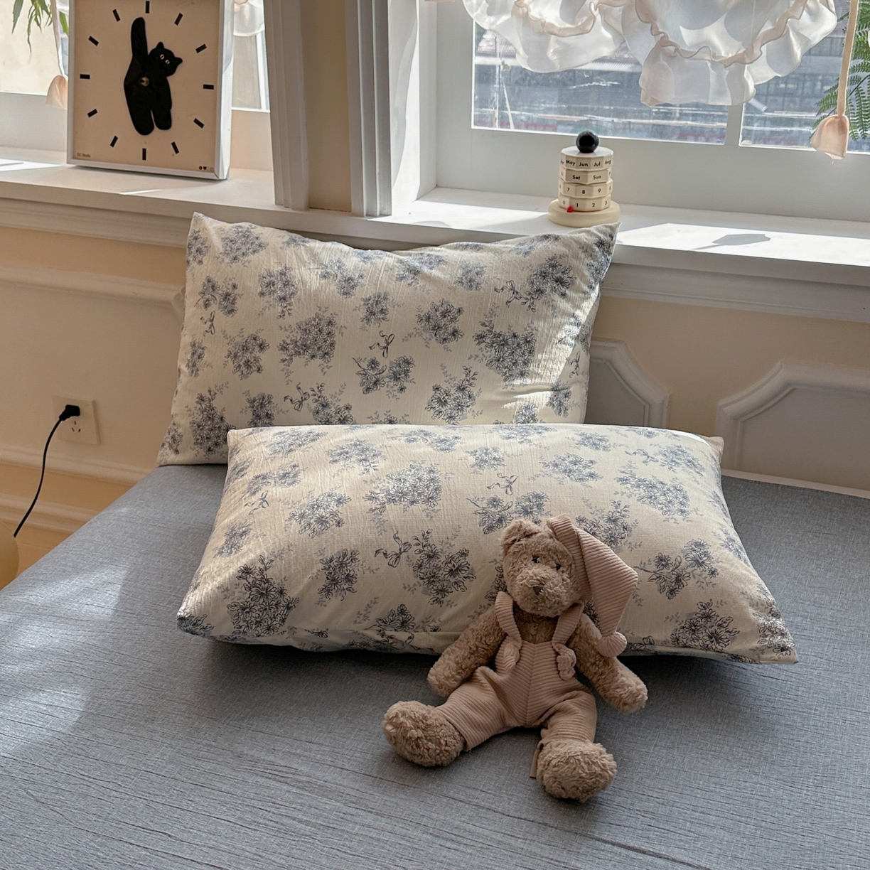 91家纺网 家纺一手货源 找家纺 尊妙被业 2025新款复古双层纱大豆被冬被被子被芯 云嫚