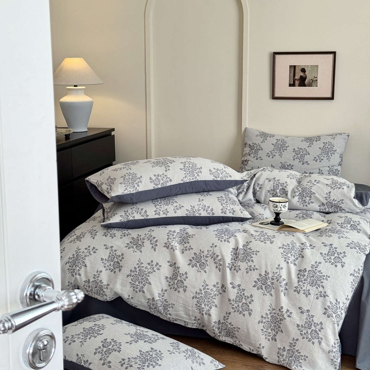 91家纺网 家纺一手货源 找家纺 （总）小叮当家纺仓储工厂店 (买家秀 爆款花型 不断货)2025新款A类全棉纯棉加厚磨毛双层纱色织提花四件套