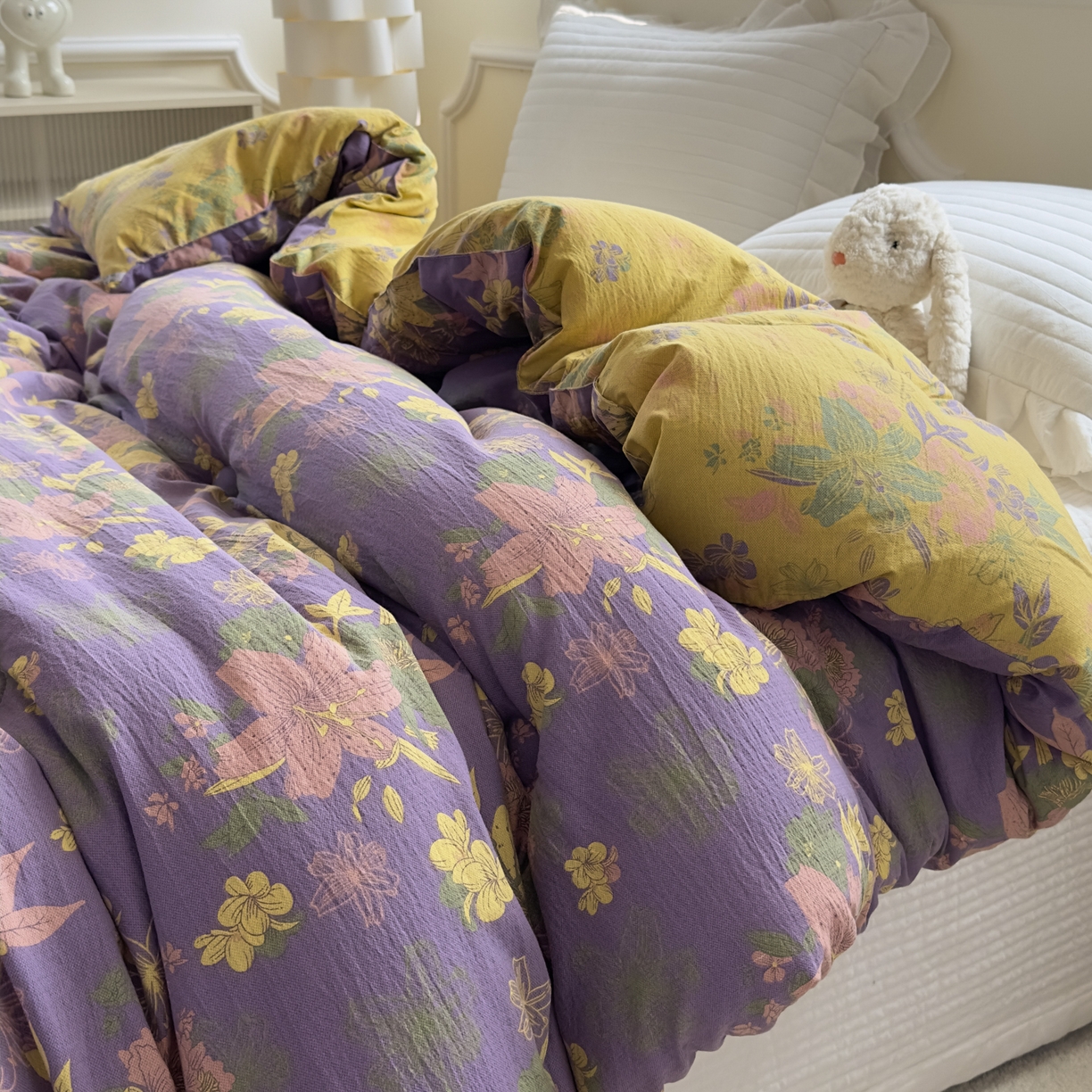 91家纺网 家纺一手货源 找家纺 （总）尊妙被业 2025新款色织双层大豆被冬被被子被芯