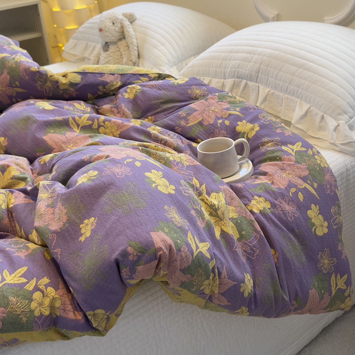 91家纺网 家纺一手货源 找家纺 （总）尊妙被业 2025新款色织双层大豆被冬被被子被芯