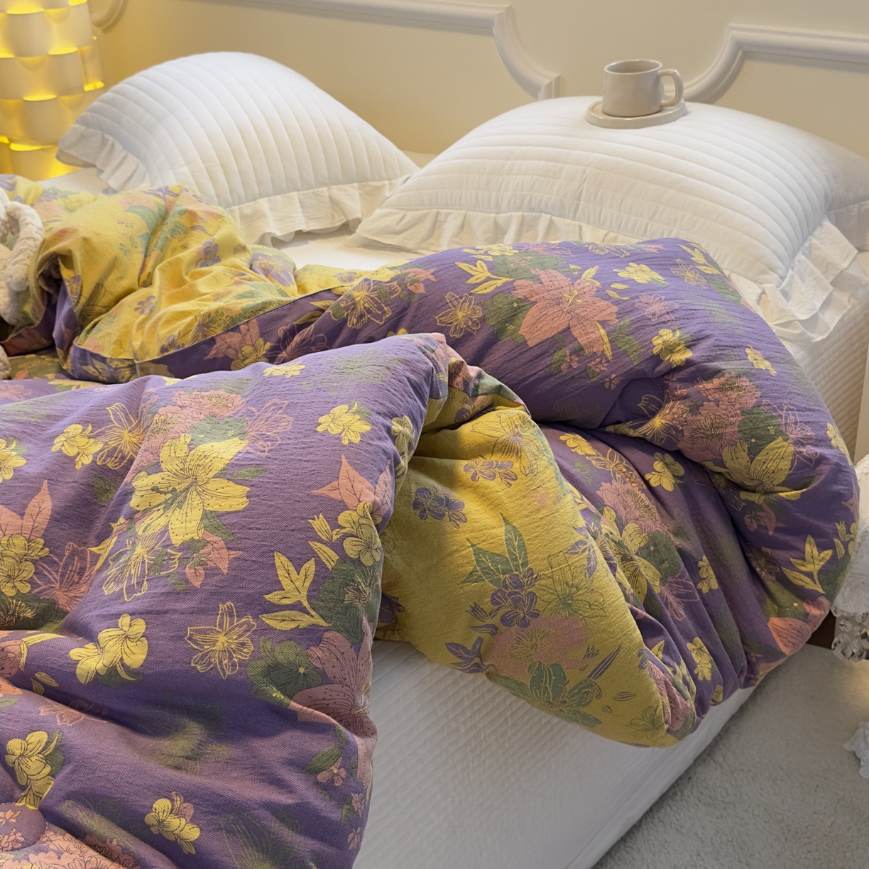 91家纺网 家纺一手货源 找家纺 （总）尊妙被业 2025新款色织双层大豆被冬被被子被芯