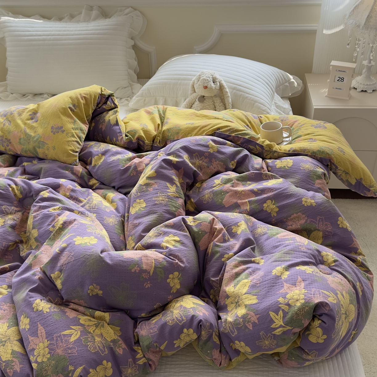 91家纺网 家纺一手货源 找家纺 （总）尊妙被业 2025新款色织双层大豆被冬被被子被芯