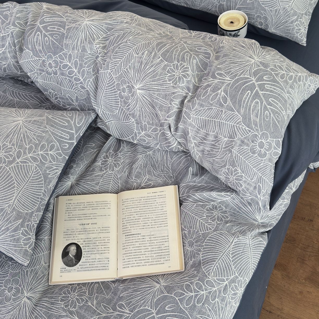 91家纺网 家纺一手货源 找家纺 小叮当家纺仓储工厂店 (买家秀 爆款花型 不断货)2025新款A类全棉纯棉加厚磨毛双层纱色织提花四件套 南竹