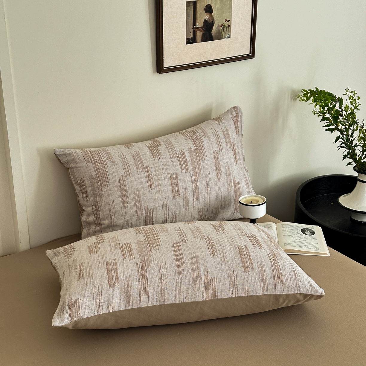 91家纺网 家纺一手货源 找家纺 小叮当家纺仓储工厂店 (买家秀 爆款花型 不断货)2025新款A类全棉纯棉加厚磨毛双层纱色织提花四件套 追夏