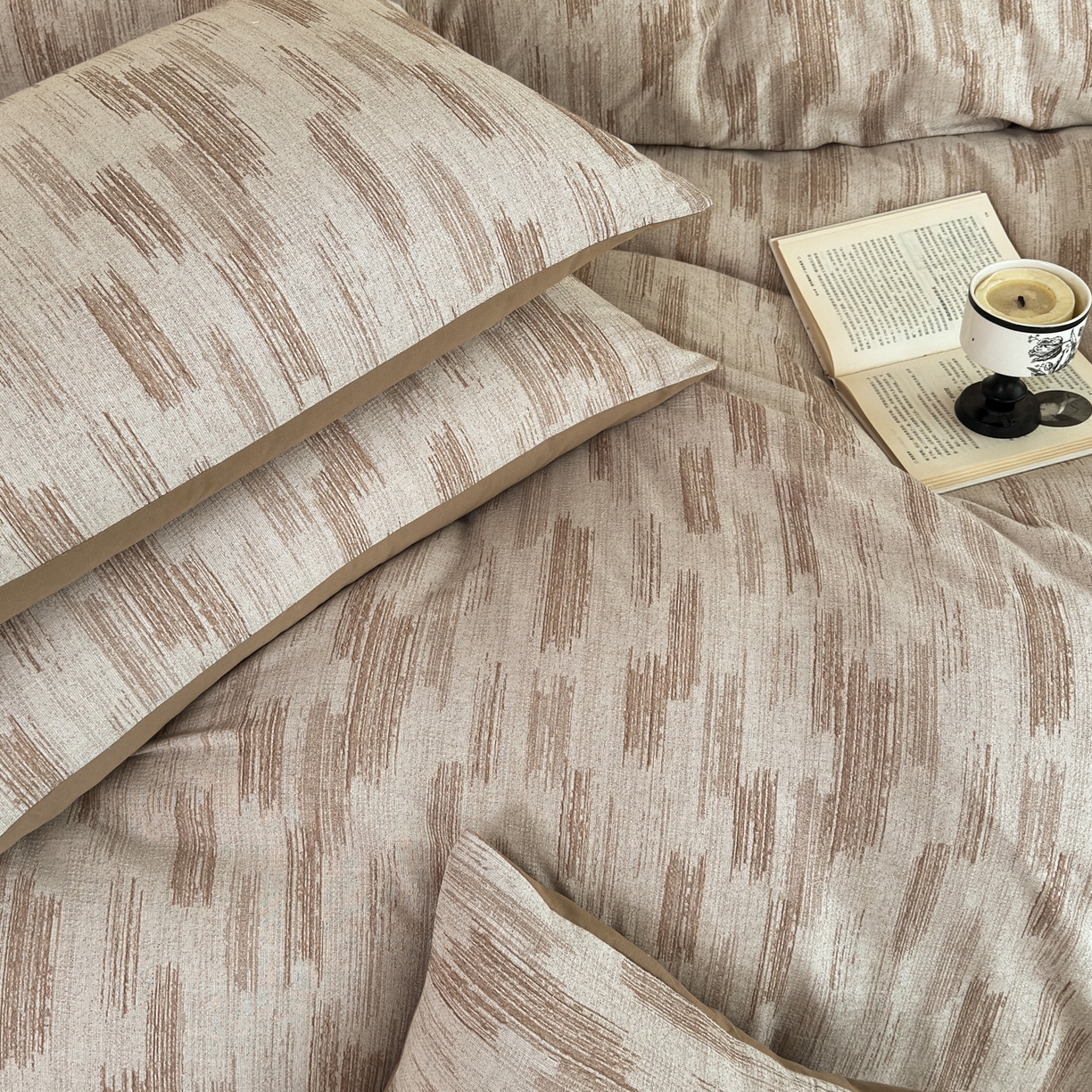 91家纺网 家纺一手货源 找家纺 小叮当家纺仓储工厂店 (买家秀 爆款花型 不断货)2025新款A类全棉纯棉加厚磨毛双层纱色织提花四件套 追夏