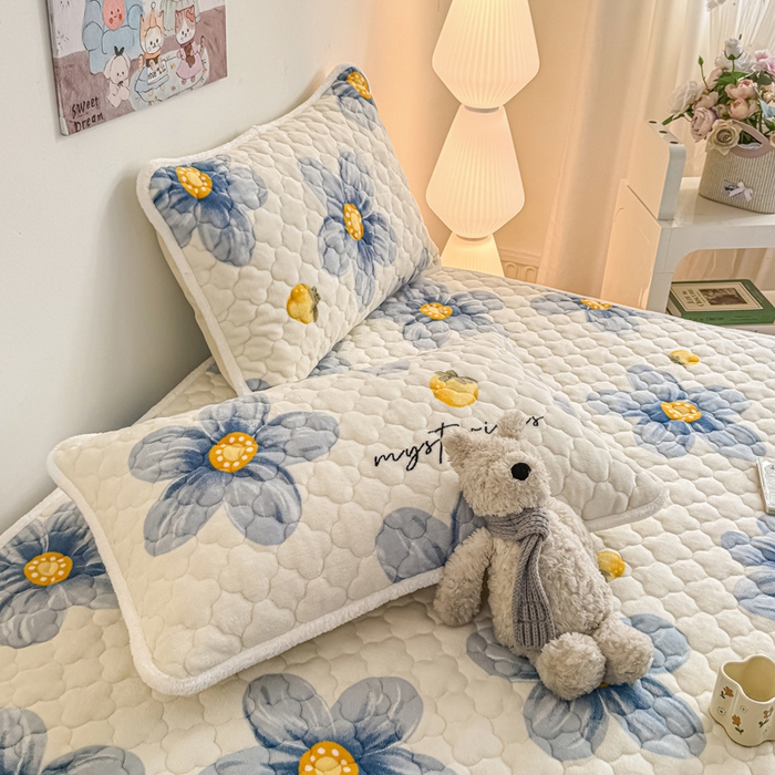 91家纺网 家纺一手货源 找家纺 （总）小叮当家纺仓储工厂店 2025新款A类200g高克重牛奶绒印花夹棉床笠单品床笠床笠单件（提供买家秀）