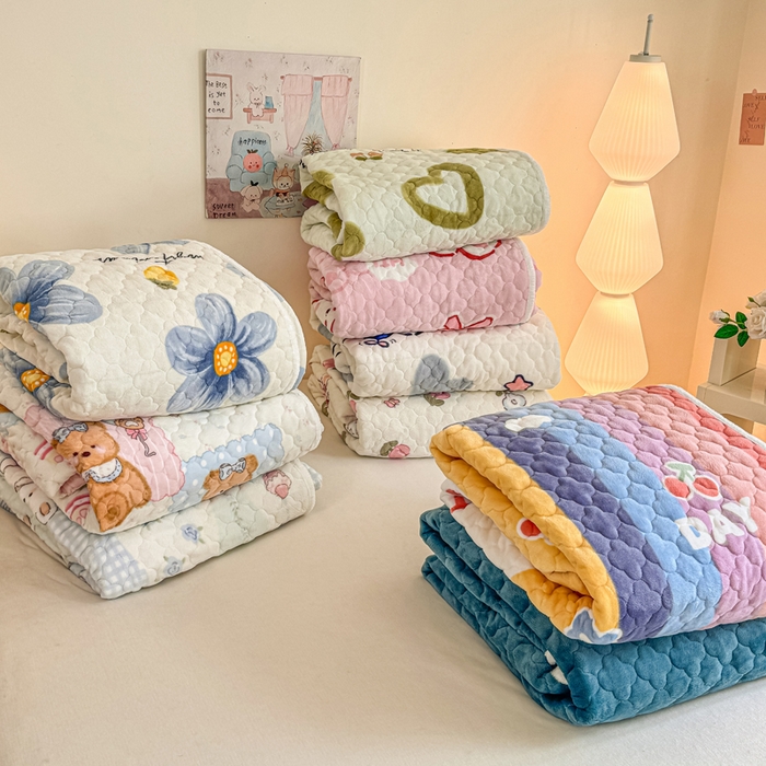 91家纺网 家纺一手货源 找家纺 小叮当家纺仓储工厂店 2025新款A类200g高克重牛奶绒印花夹棉床笠单品床笠床笠单件（提供买家秀） 组合图仅做展示不可下单