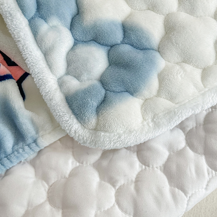 91家纺网 家纺一手货源 找家纺 小叮当家纺仓储工厂店 2025新款A类200g高克重牛奶绒印花夹棉床笠单品床笠床笠单件（提供买家秀） 爱心小熊