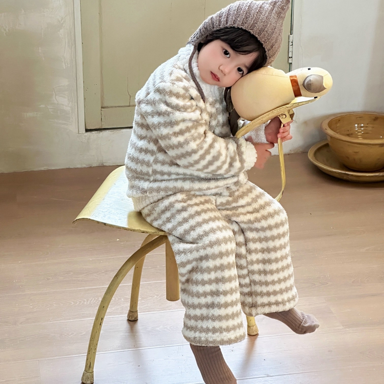 91家纺网 家纺一手货源 找家纺 （总）妍景家居生活馆 2025新款儿童半边绒拉链款套装