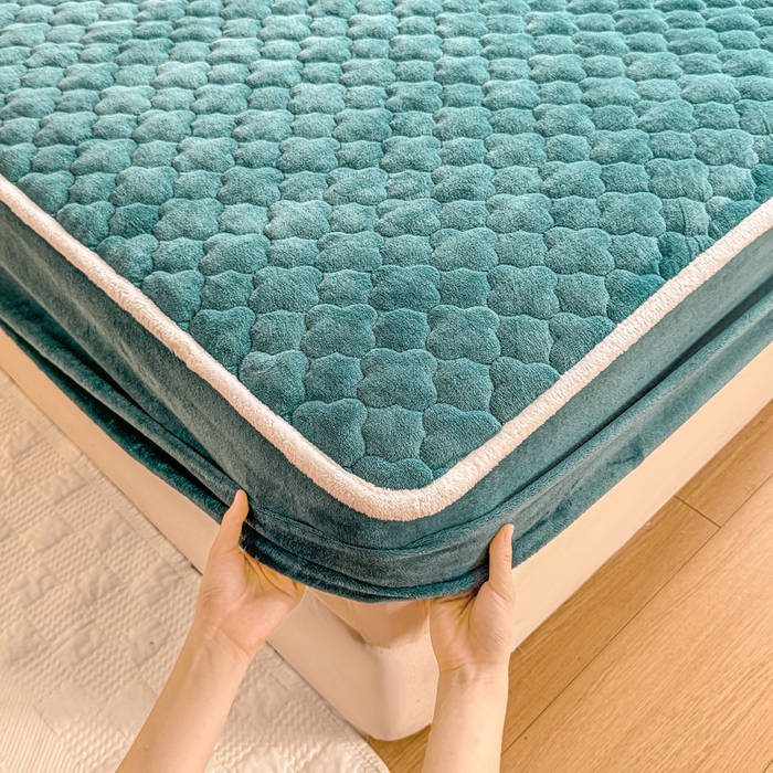 91家纺网 家纺一手货源 找家纺 小叮当家纺仓储工厂店 2025新款A类200g高克重牛奶绒印花夹棉床笠单品床笠床笠单件（提供买家秀） 宝石蓝