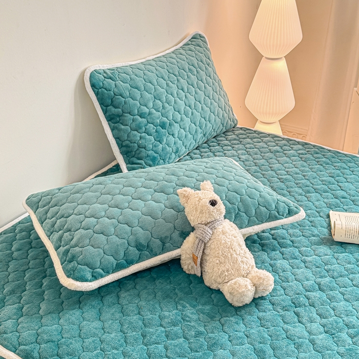 91家纺网 家纺一手货源 找家纺 小叮当家纺仓储工厂店 2025新款A类200g高克重牛奶绒印花夹棉床笠单品床笠床笠单件（提供买家秀） 宝石蓝