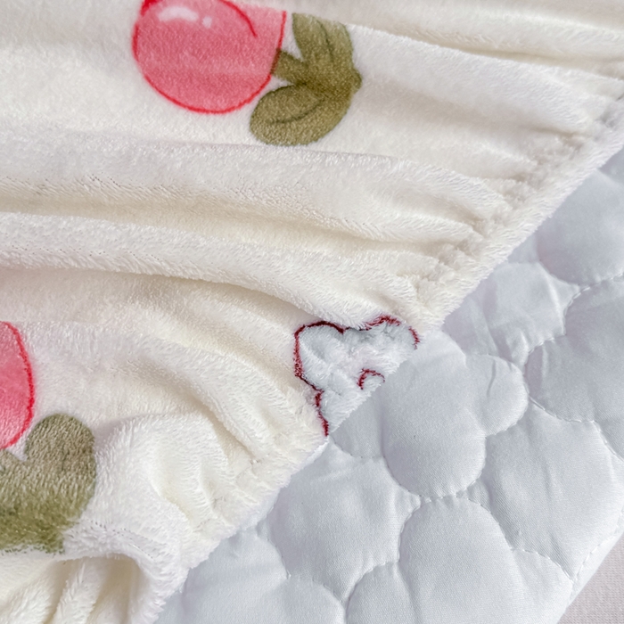 91家纺网 家纺一手货源 找家纺 小叮当家纺仓储工厂店 2025新款A类200g高克重牛奶绒印花夹棉床笠单品床笠床笠单件（提供买家秀） 粉色郁金香